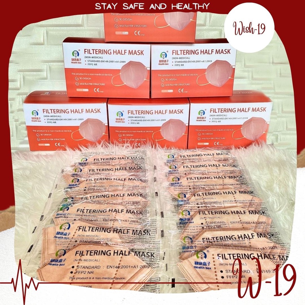 Masker Hotman Paris KN95 Filtering Half Mask Anhui Masker Anti Virus / Masker Tembaga / Copper Mask