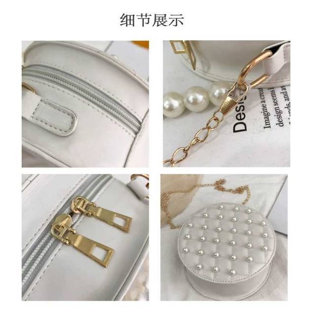 TAS LEVEL RODA FASHIOM KOREA SLINGBAG WANITA TERMURAH IMPOR GROSIR SLEMPANG BULAT