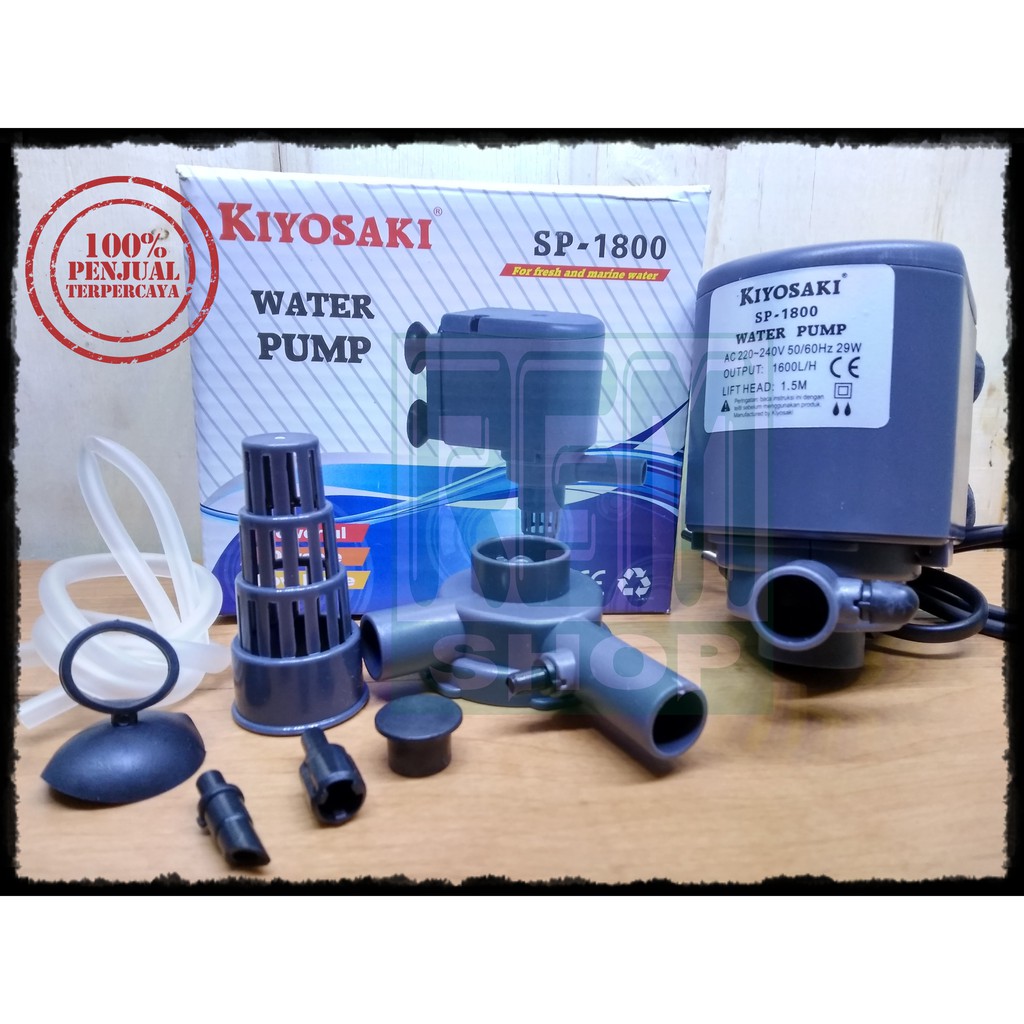 Kiyosaki SP1800 SP 1800 mesin pompa celup aquarium aquascape murah