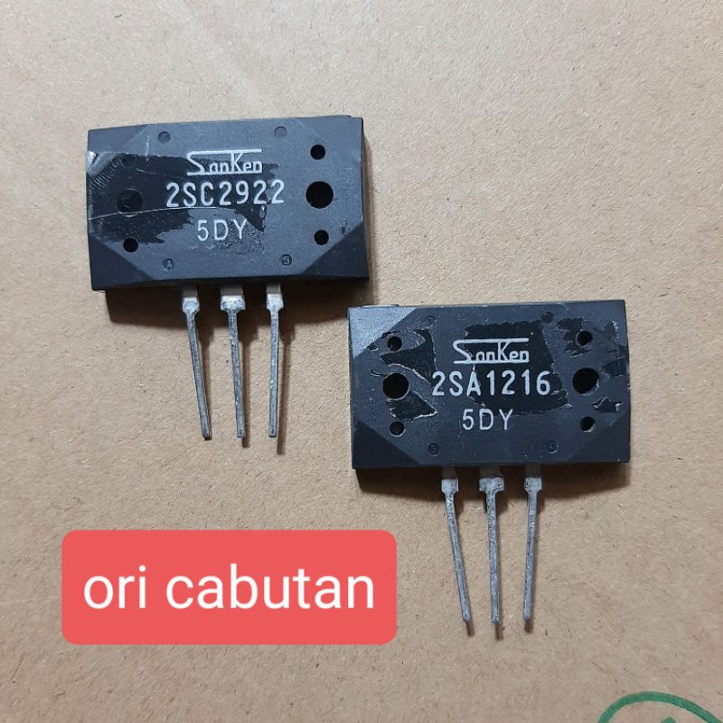 Transistor Sanken 5DY Original Cabutan C2922 A1216