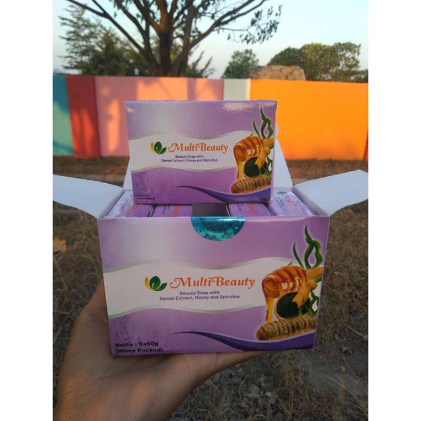 [BPOM-DIST RESMI] KEMASAN BARU / SABUN MULTIBEAUTY 1 BOX / PAKET HEMAT BELI 4 FREE 1/ 100% ORI
