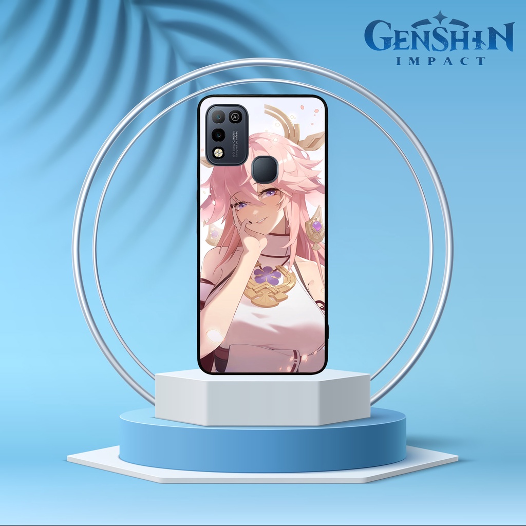 [INF89] Custom Case Glossy ALL TYPE INFINIX HOT 10 PLAY - HOT 11 PLAY YAE MIKO GENSHIN IMPACT
