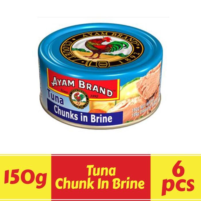 

Kaleng | Ikan Tuna Kaleng Paket 6 Pcs Chunk In Brine Ayam Brand 160Gr