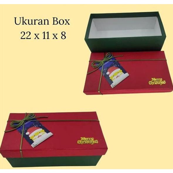 

[COD] Box Lapis / Kue Kering Christmas / Natal Uk 22x11x8 cm Polos [COD]