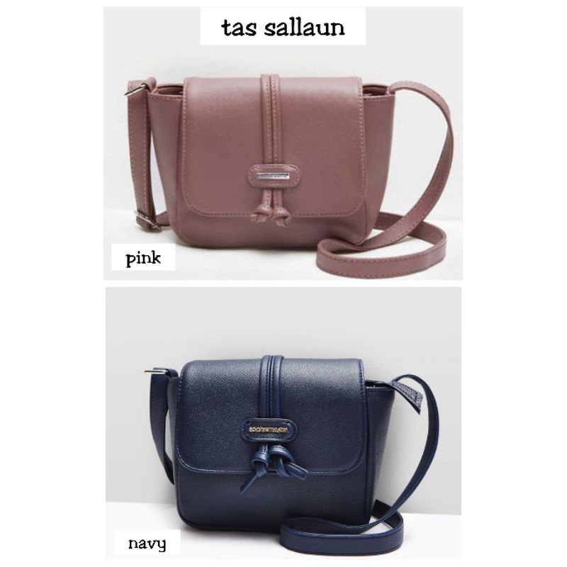 TAS SALLAUN : PINK / NAVY / GREY / BATA : SOPHIE MARTIN PARIS PROMO SELEMPANG