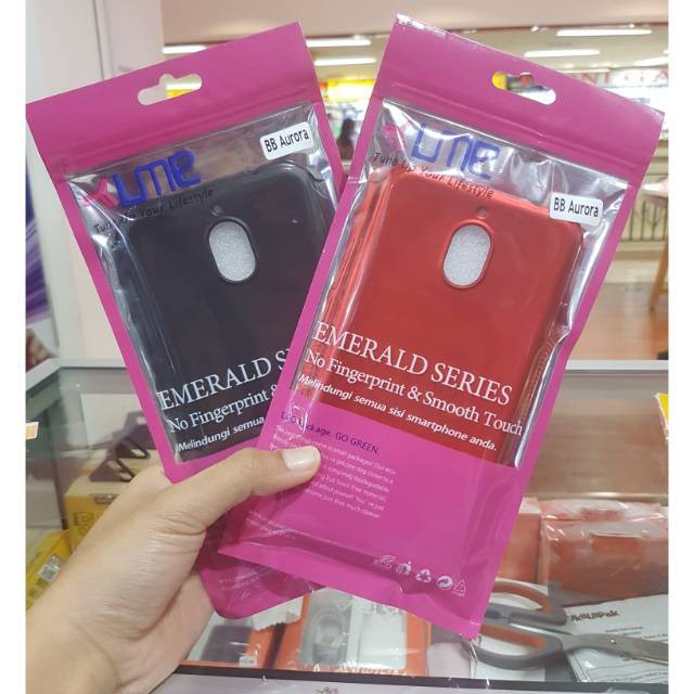 BB Aurora Blackberry Aurora - Case Ume Emerald Softcase Anti Jamur