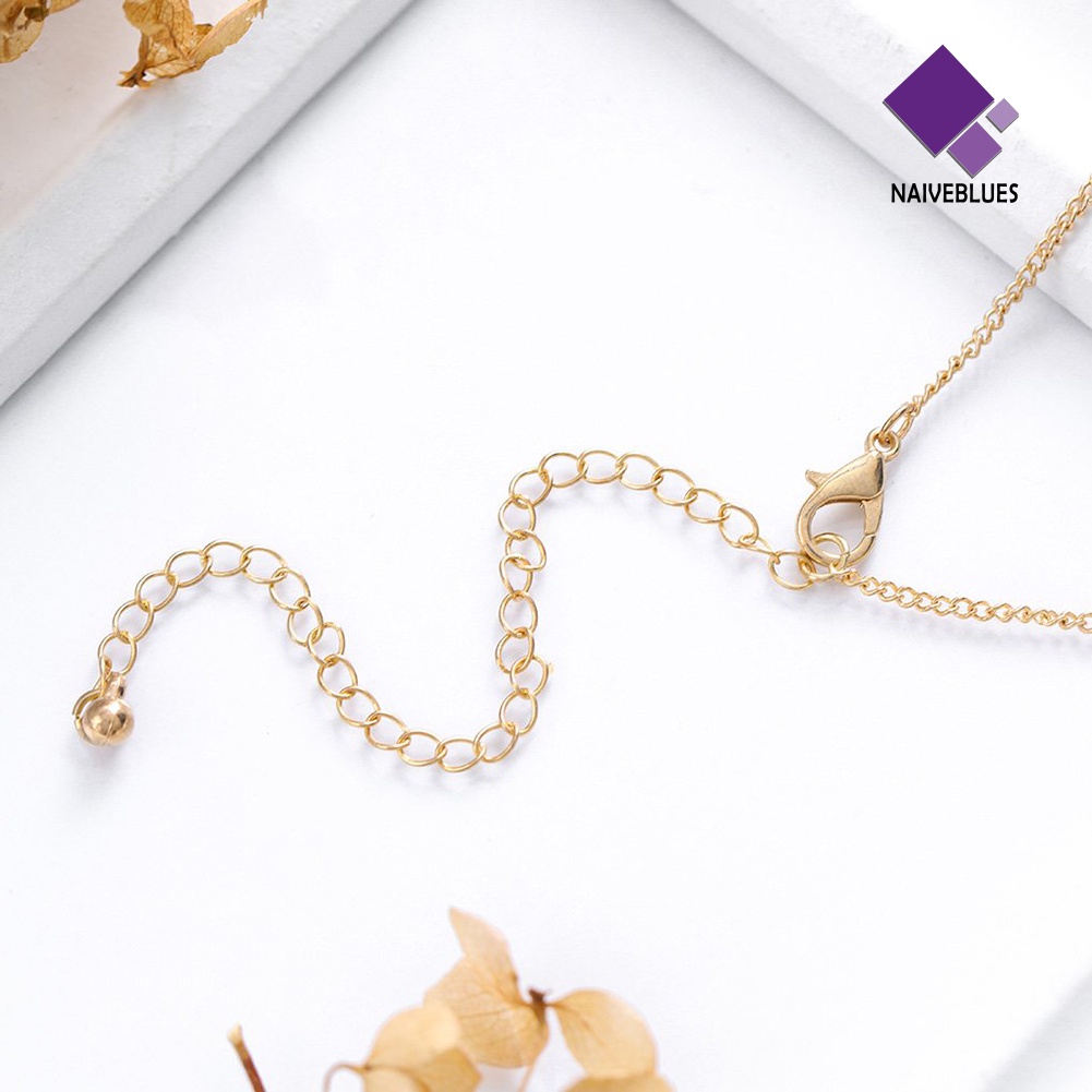 Kalung Choker Multilayer Dengan Liontin Bulat Gaya Bohemia