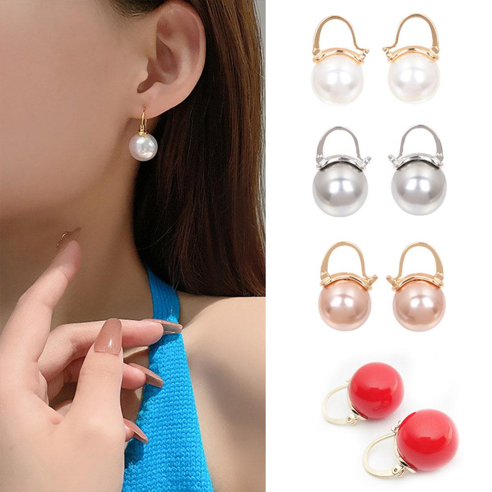 Lily Pearl Earrings Bridal Mutiara Imitasi Pearl Drop Fashion Perhiasan Anting Untuk Wanita