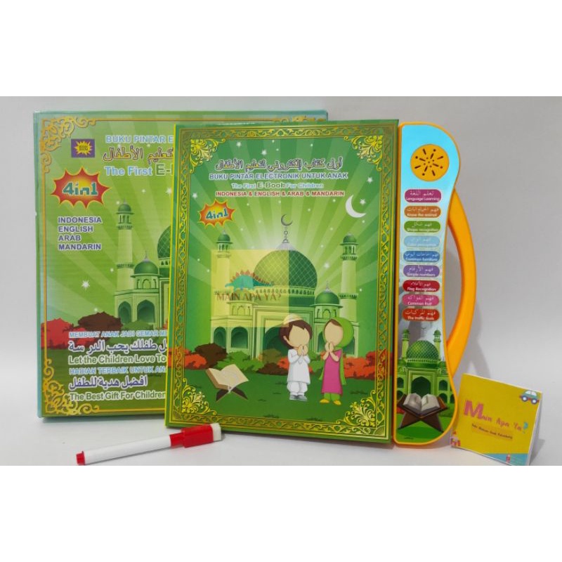 Mainan Ebook Ipad Edukasi Anak 4 bahasa