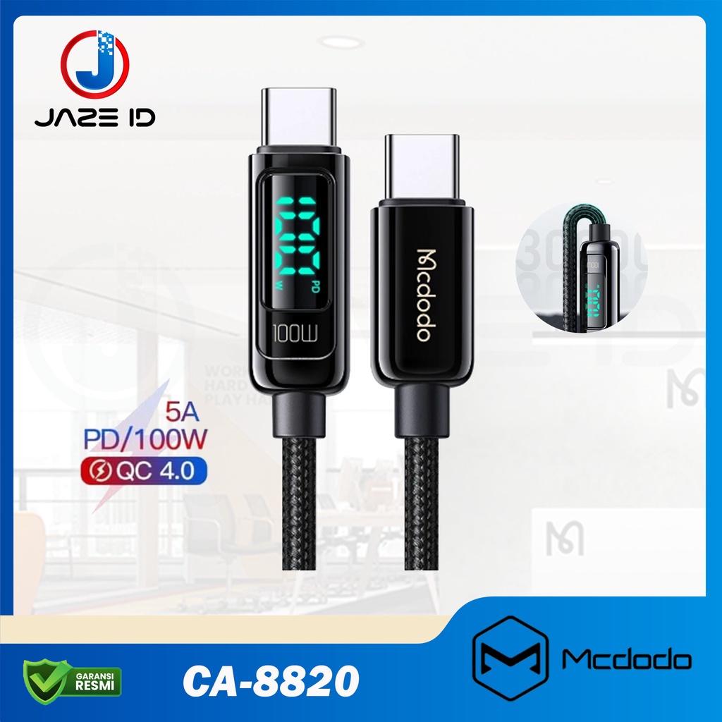 MCDODO CA-8820 Kabel USB Type C To C Digital PD FAST 100W 5A 1.2m