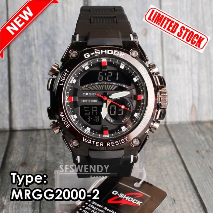 SALE MURAH Jam tangan G Shock Rantai Mika MRGG-2000 Hitam Black
