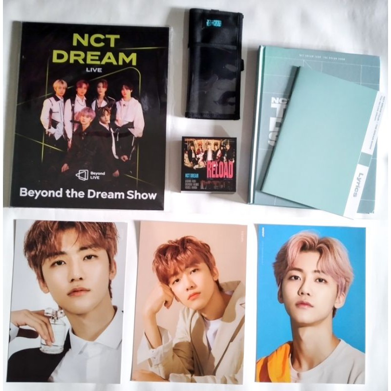 nct dream jaemin a4 poster, tds photobook, beyond live brochure