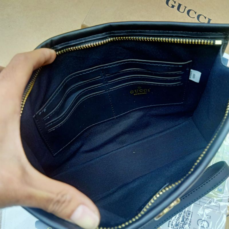 Clutch Gucci Signature Embos Handbag Gucci Tas Tangan Premium Impor