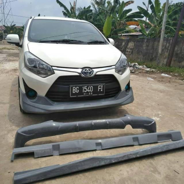 Bemper Bodykit AGYA TRD 2018 belakang saja tebal lentur GRADE-A
