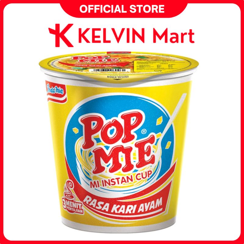 

Pop Mie Mi Instan Kari Ayam Cup 75g | KELVIN Mart