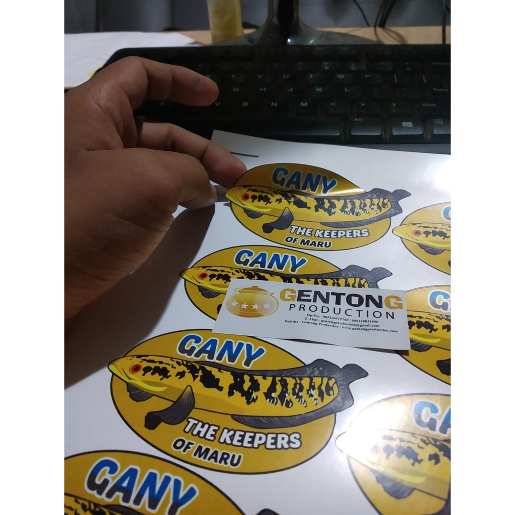 stiker label vinil cutting A3/cetak stiker logo / stiker label Stiker Vinyl Stiker anti air