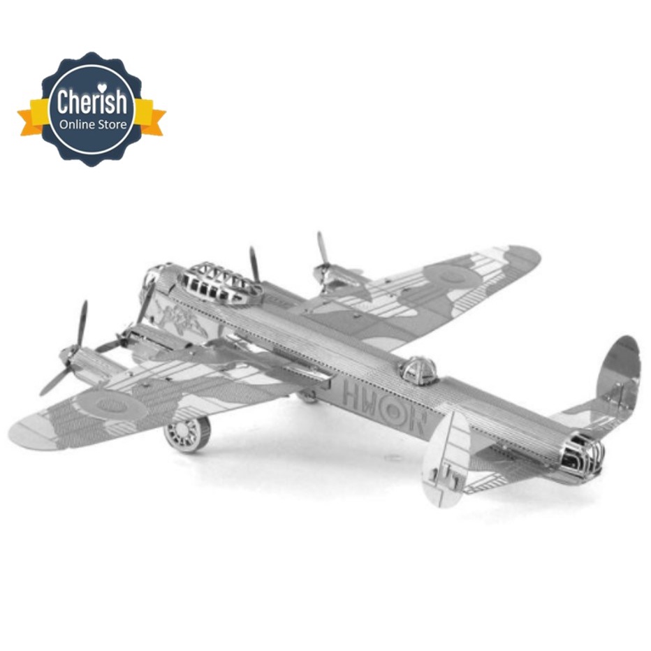 Puzzle Metal 3D Miniatur Pesawat AVRO LANCASTER BOMBER MB-019