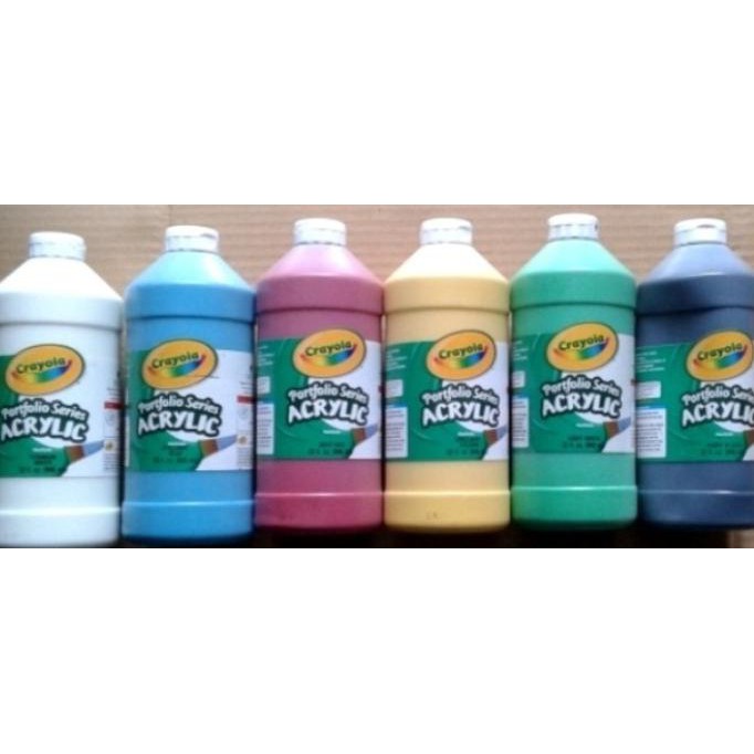 

Stok Baru! Crayola Paket 6 Botol Cat Acrylic Isi 946 Ml Murah