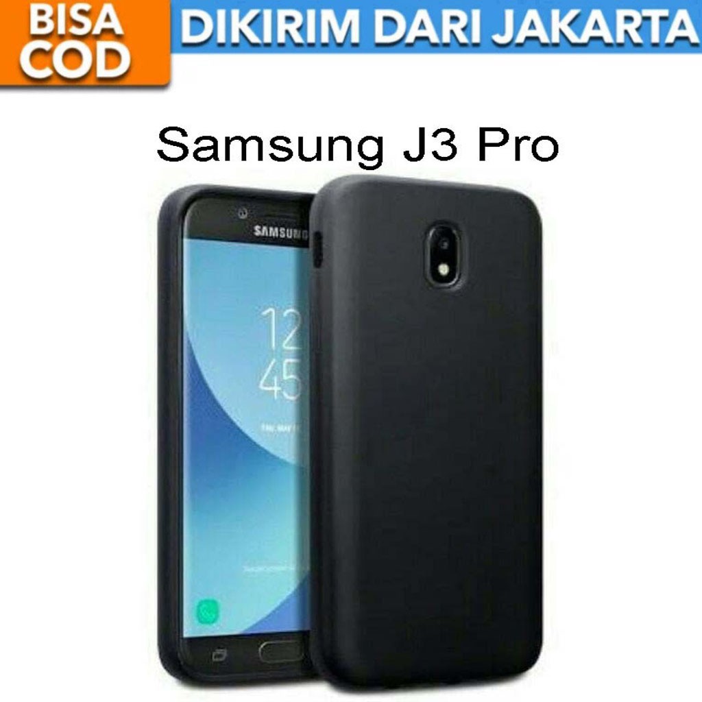 SoftCase Black Matte for Samsung Glaxy J3 Pro