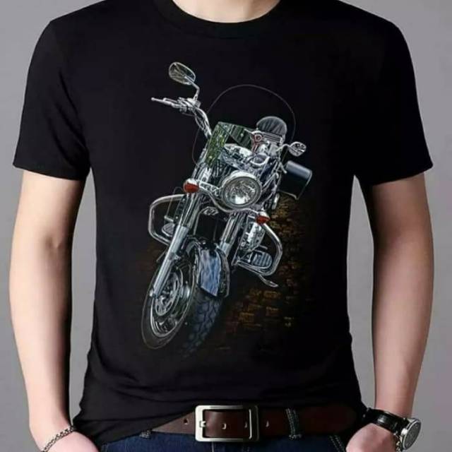 Kaos pria murah Harley Davidson