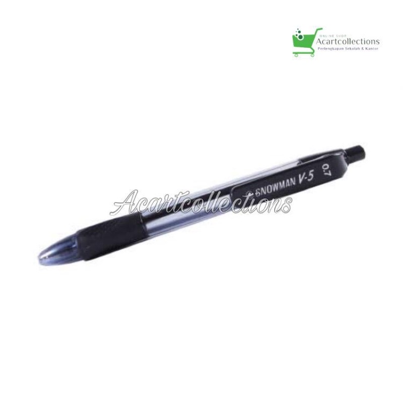 

PULPEN SNOWMAN V5 || PULPEN HITAM SNOWMAN V5 Perpcs/Satuan
