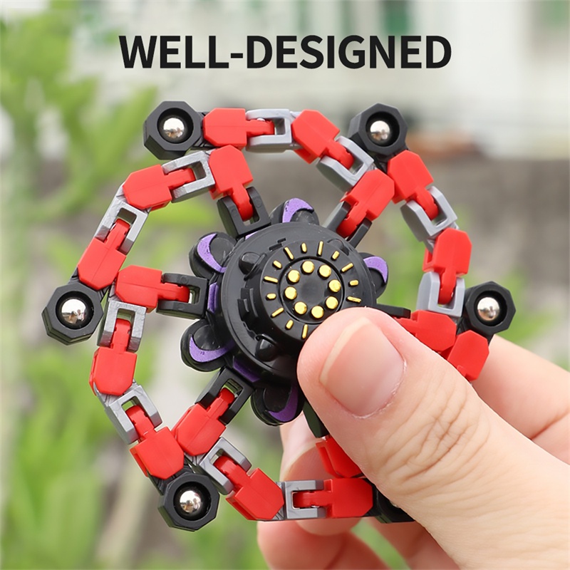 DIY Deformed Fidget Spinner Chain Toys For Children Antistress Hand Spinner Vent Toys Adult Stress Relief Sensory Gyro Gift