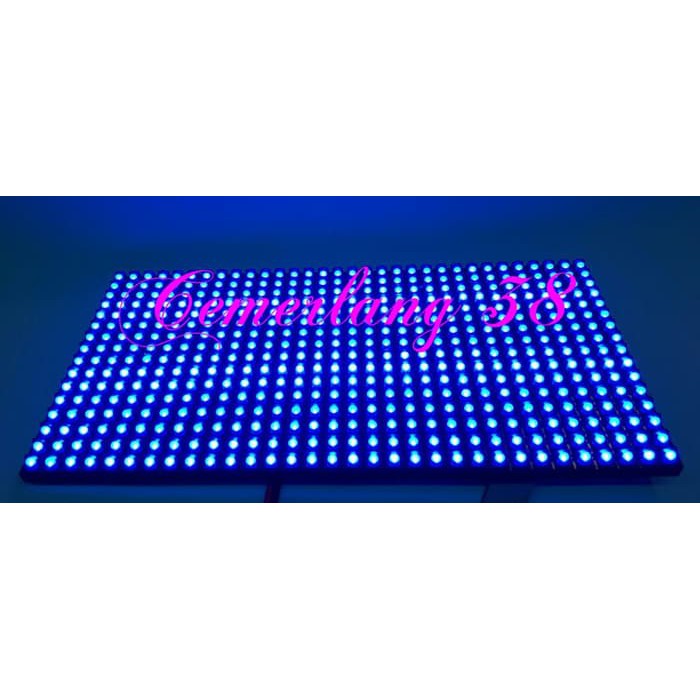 Module / Modul / Panel Led P10 Running Text Semi Outdoor Biru