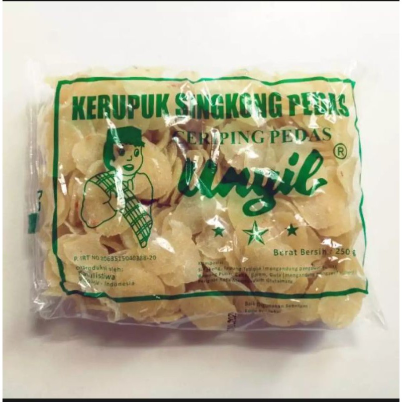 

paket hemat 2 bungkus kerupuk singkong pedas/kerupuk gurih/kerupuk singkong 250g