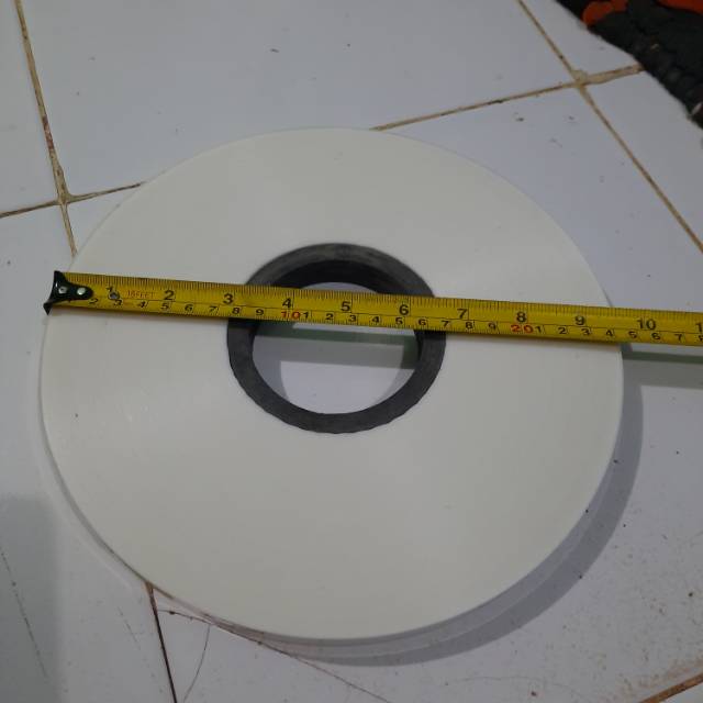 Mika trafo toroid lebar 18mm putih susu