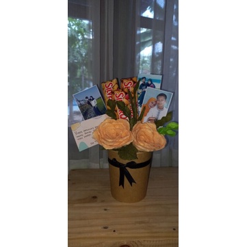 

Snack cup/ bucket cup/ bucket bunga flanel/ birthday gift/ aniversary gift/ bucket murah/ hampers cup