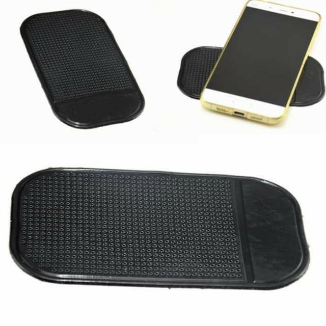 Anti Slip Dash Mat Mobil Dashboard Sticky Pad Magic Tape Tempelan Dudukan Non Selip HP Handphone Phone