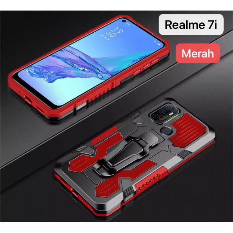 Case Realme 7 / Realme 7i / Realme 7 Pro casing silikon Standing cover