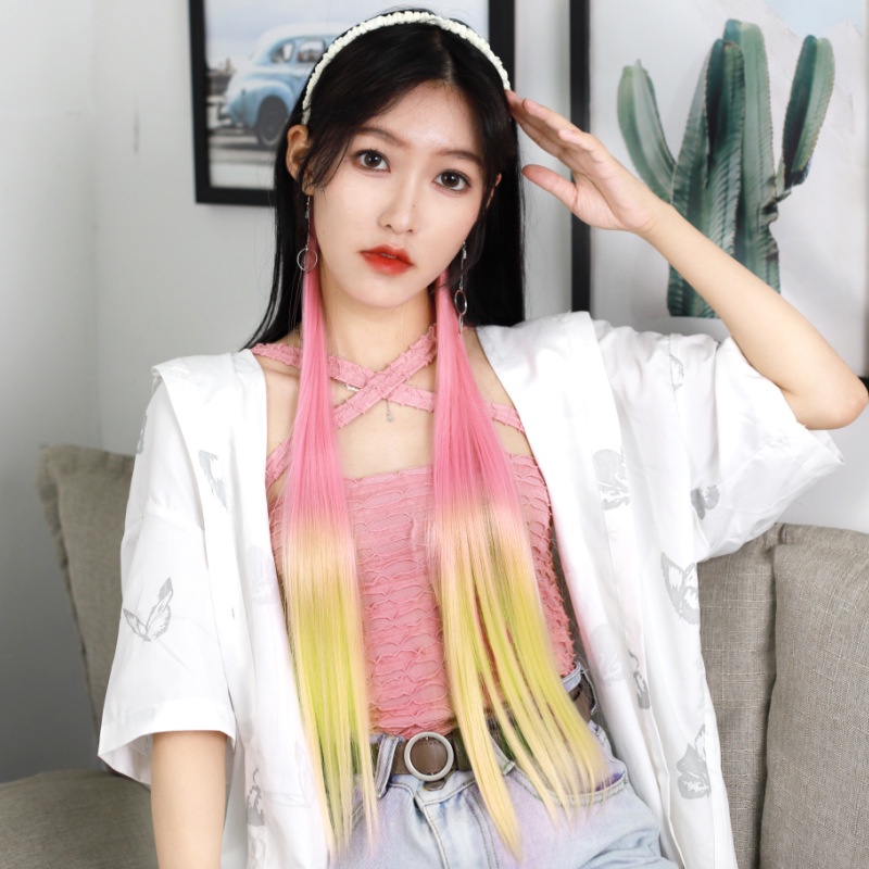 Hair Clip Rambut Palsu Premium wanita Panjang 58cm - 60cm Wig Rambut Warna Fashion Kualitas Premium /BS