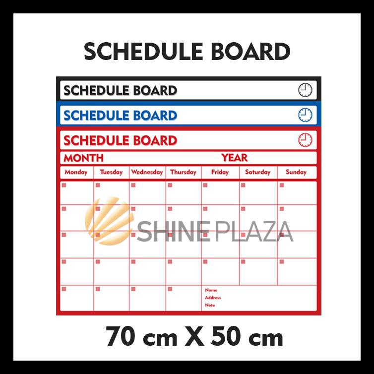 

Schedule Board - Papan Jadwal - Terlengkap
