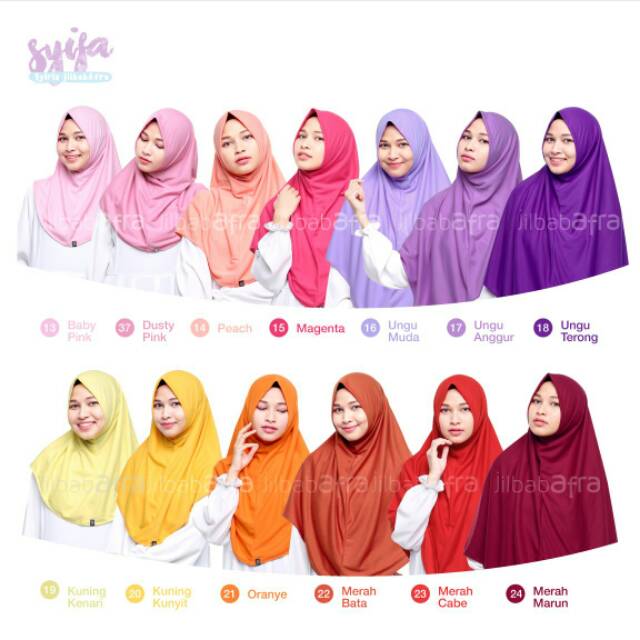 Jilbab Non Pet Jilbab Kaos Syifa By JilbabAfra - Bahan Kaos