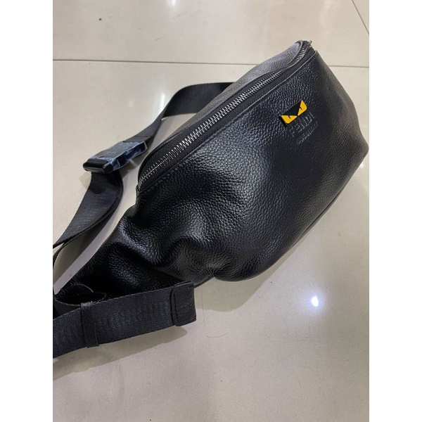 WaistBag Pinggang kulit Fendi Pria/Wanita Cross body Fendi leather High quality