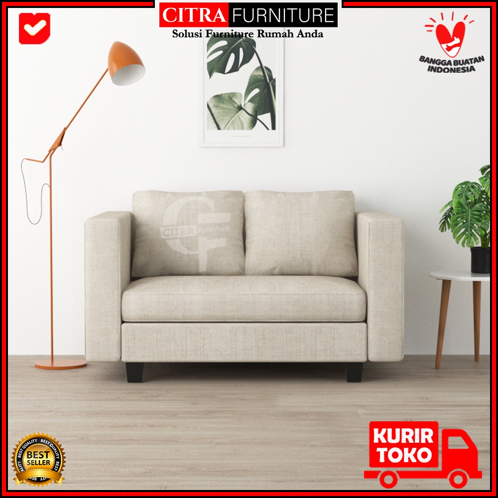 Jual Sofa minimalis 2 Dudukan Seater Sofa Kecil Apartemen Indonesia