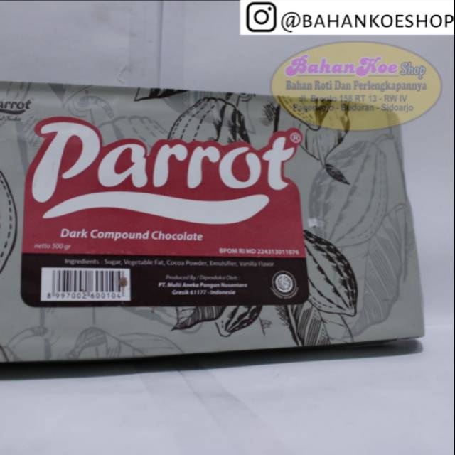 

Parrot Dark Chocolate 500gr