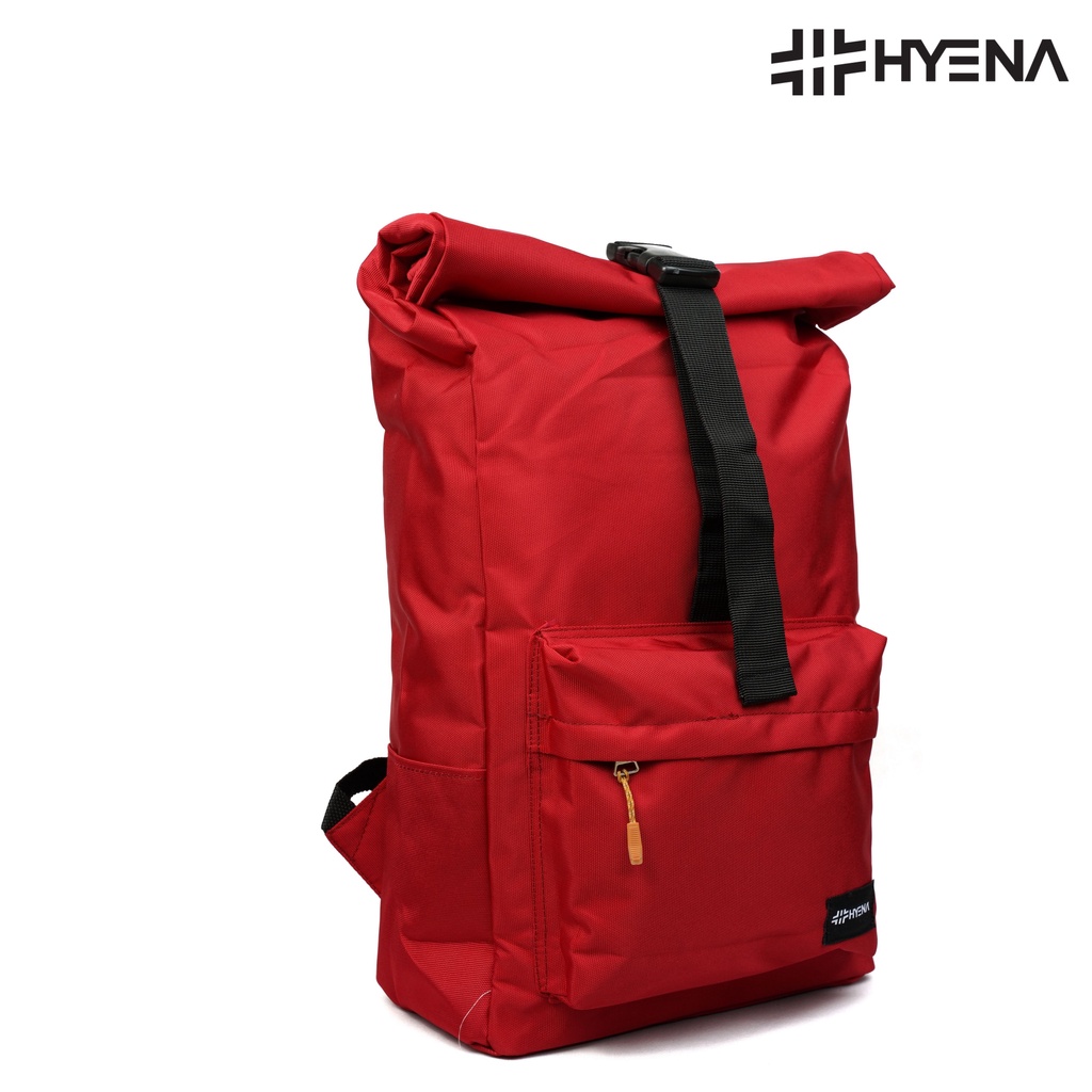 Hyena - Tas Ransel Backpack HYENA Original Gendong Pria Wanita Sekolah - YL35-Red