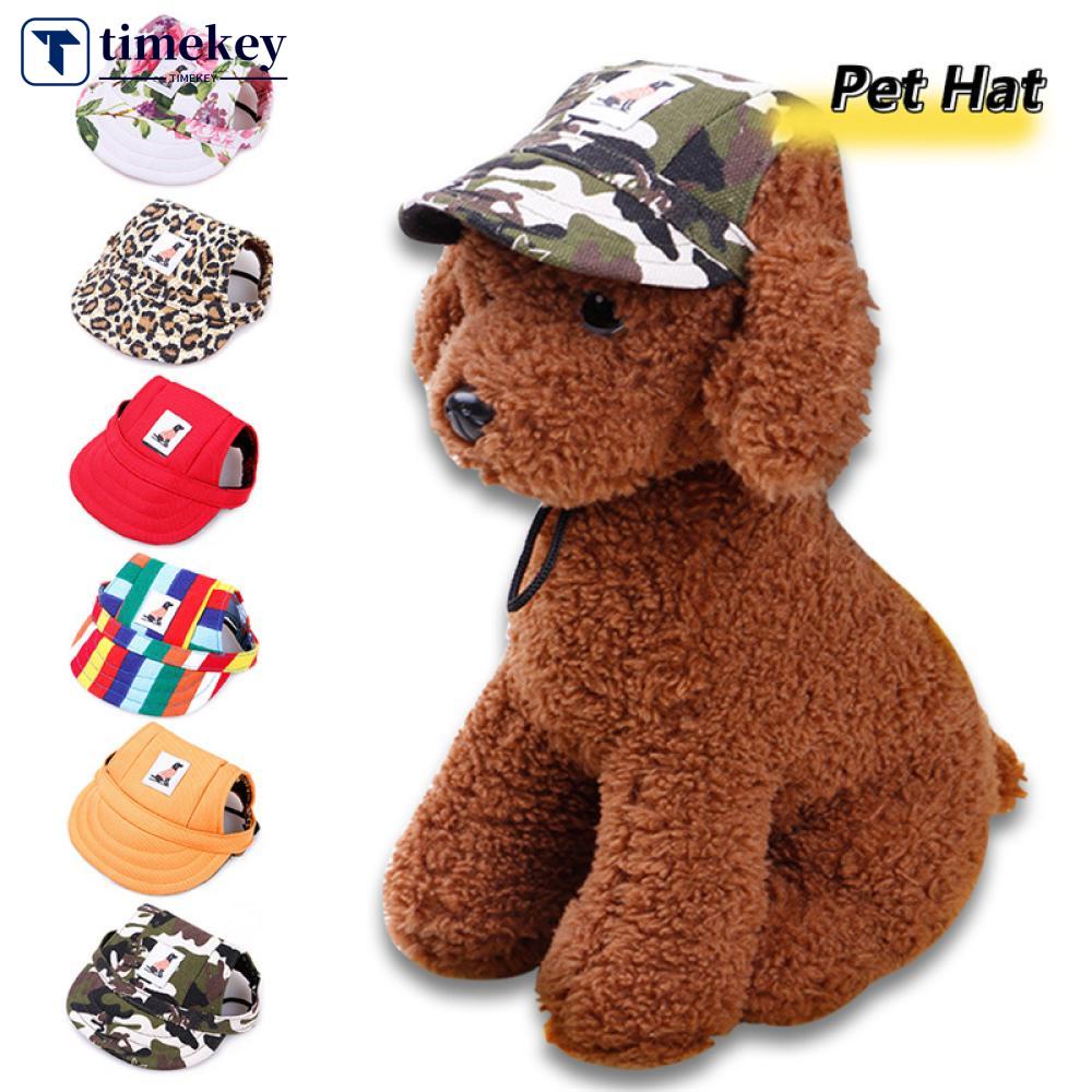 Timekey Topi Baseball Anjingkucing Peliharaan Bahan Katun Polyester Multi Warna H2W9