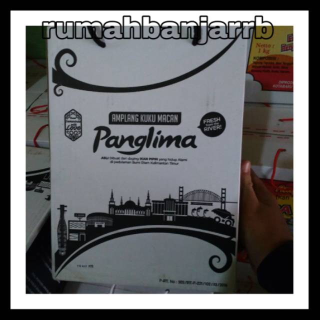 [BAYAR DI TEMPAT] AMPLANG KUKU MACAN MEREK PANGLIMA KEMASAN DUS ISI 10 BUNGKUS