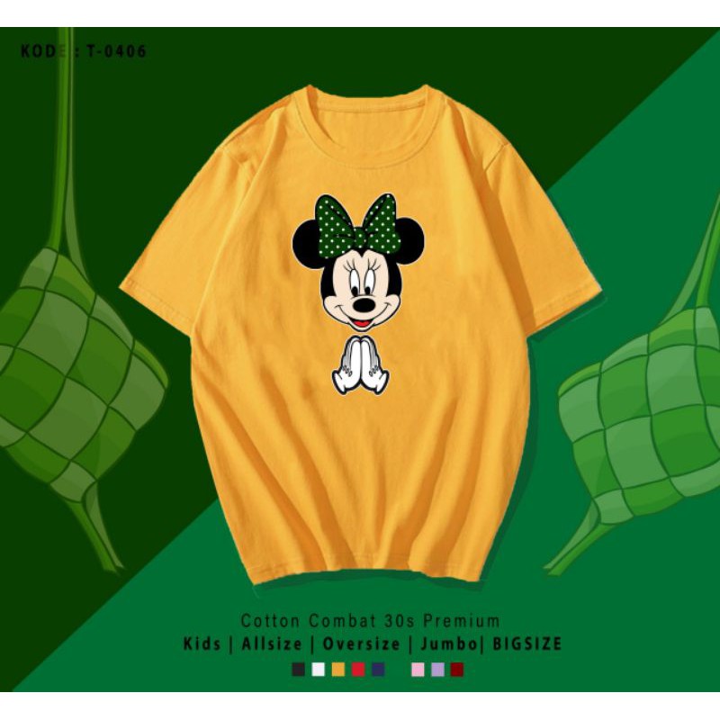 T-SHIRT/TUMBLR TEE PREMIUM EDISI LEBARAN MICKY MINNIE