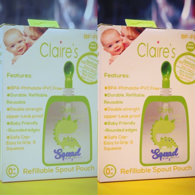 CLAIRE'S REFILLABLE SPOUT POUCH