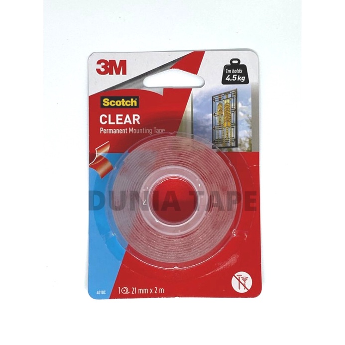 

(BISA COD) Double Tape 3M Scotch Original USA Clear Mounting Tape 4010C - CLEAR