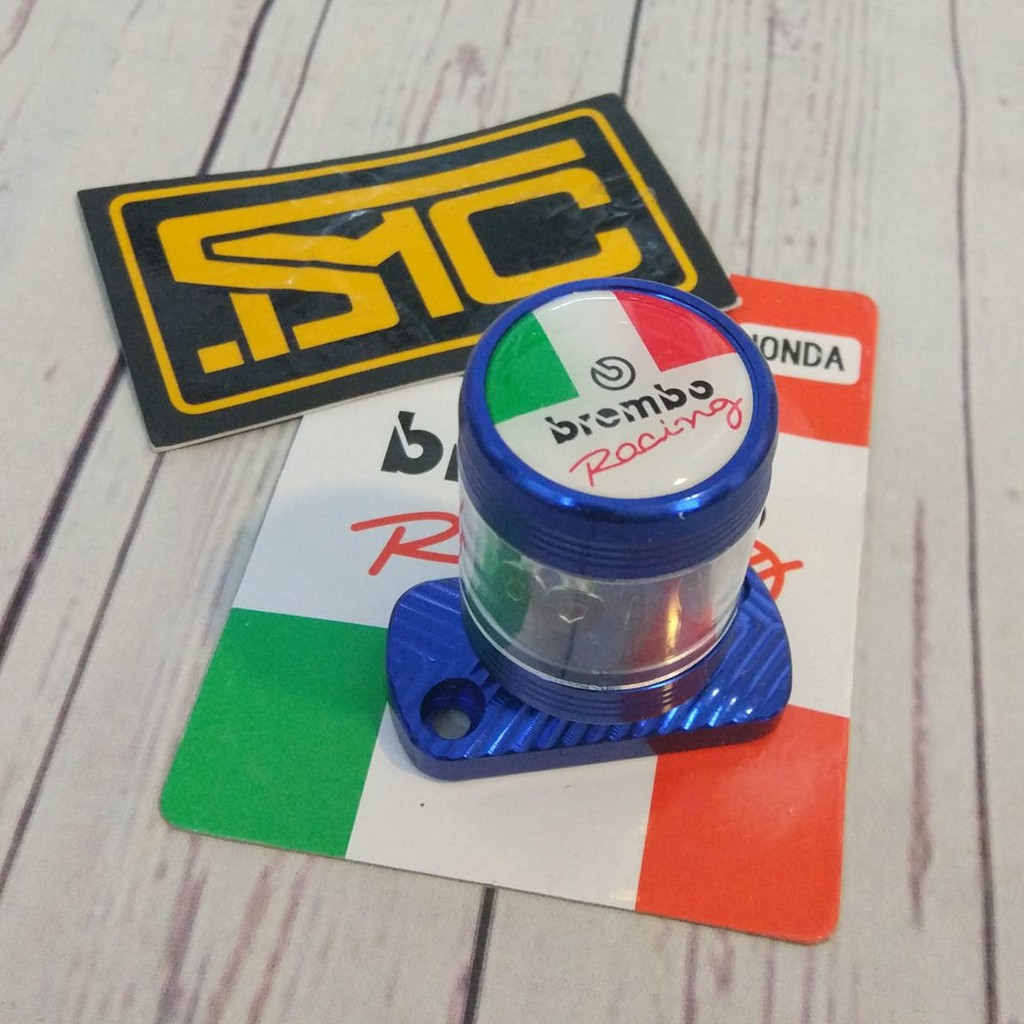 Tutup Master Rem Variasi Honda Biru Brembo