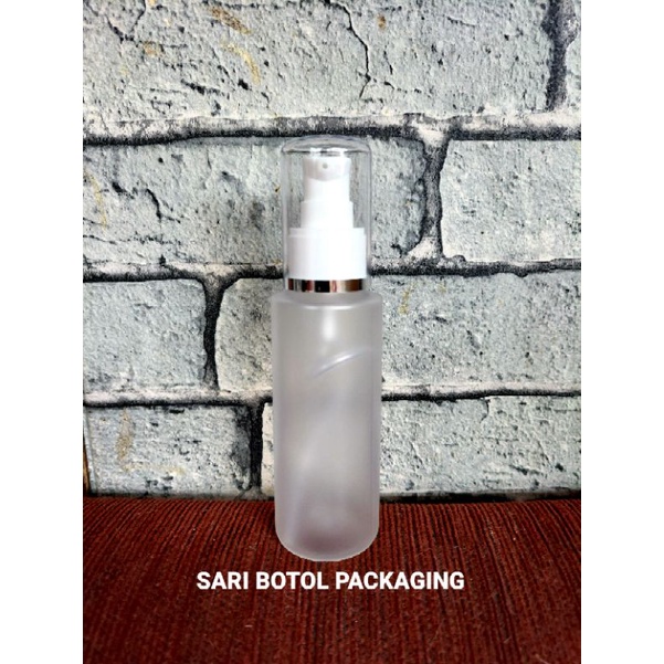 BOTOL PUMP TREATMENT 100ML FROSTED FULLCAP TREATMENT PUMP