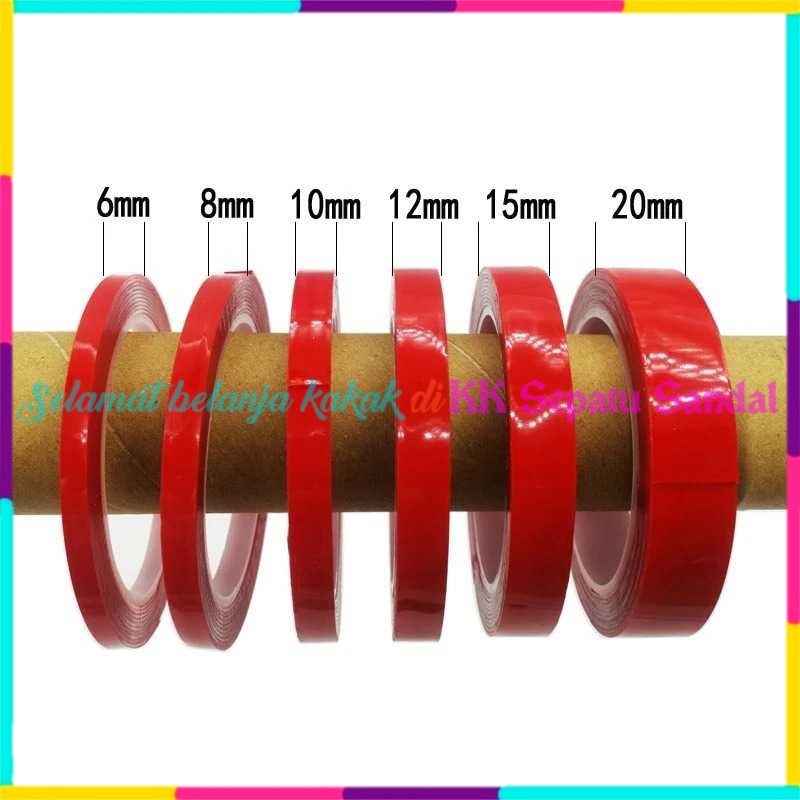 

◔‿◔ Doubel Tape Bening Clear Nano Magic Akrilik TANPA BEKAS No Trace Sticker