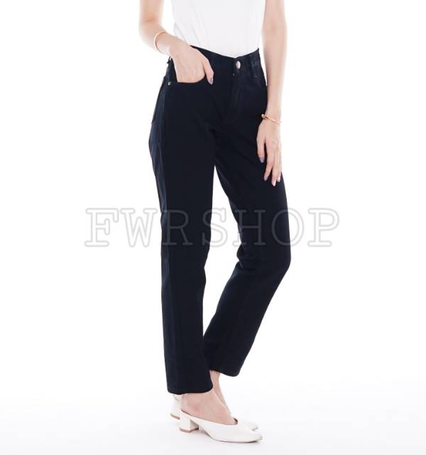 FWR - 27-34 Celana boyfriend jeans hitam