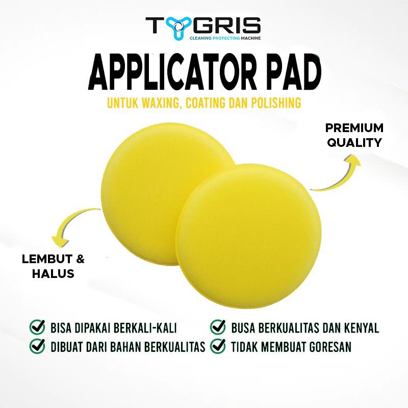 BUSA POLES WAX POLISH COMPOUND APPLICATOR PAD TEBAL HALUS