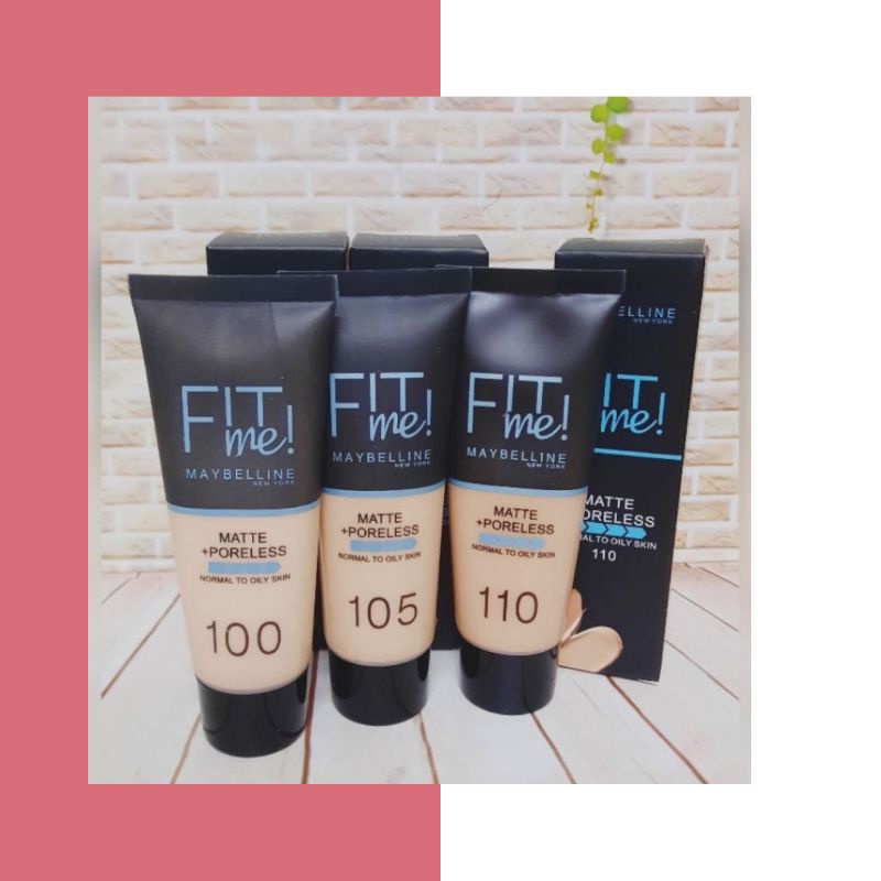 [PER PC] FOUNDATION TUBE MAYBELLINE FIT ME MATTE PORELESS FOUNDATION NORMAL TO OILY SKIN